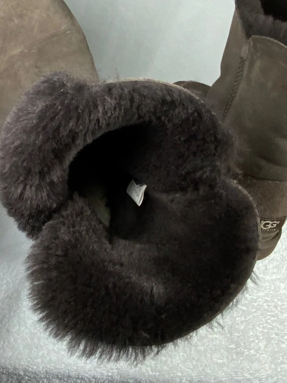 UGG Brown Baily Button Boot - Size 8